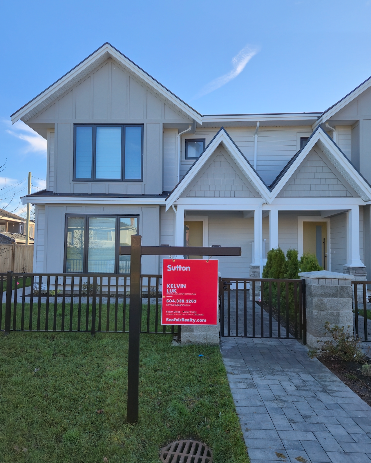 Black Real Estate Post 24' - 30' wide